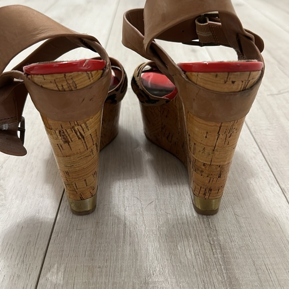 Sam Edelman leopard cork wedges - Picture 5 of 7
